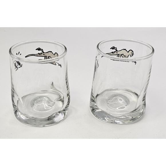 4 Vintage 70's BC Comic Johnny Hart Anteater Pinched Rocks Glasses 8 oz 3.5"T - Picture 9 of 14